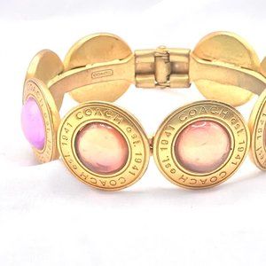 Coach Clamp Gold-tone Bracelet